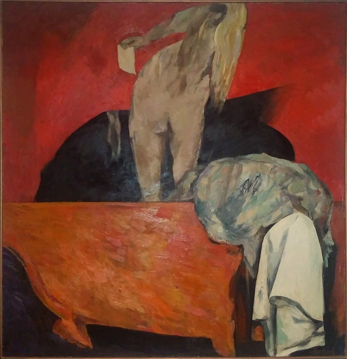 The Death of Marat by Stanisław Frenkiel, 1960s, photo: Antoni Bohdanowicz